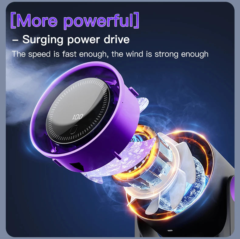 TINSOL Wireless Desktop Air Circulator Fan – Quiet Portable Fan for Desk, Wall & Ceiling Use
