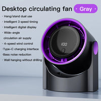 TINSOL Wireless Desktop Air Circulator Fan – Quiet Portable Fan for Desk, Wall & Ceiling Use