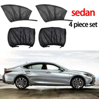 Car Window Sunshade Mosquito Net Set – Breathable UV Protection Screens for Front & Rear Windows (2PCS/4PCS)