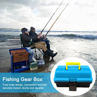 3-Layer Fishing Tackle Box – Portable Folding Lure & Hook Storage Organizer