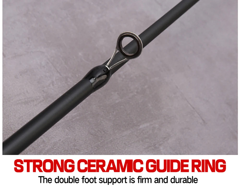 Ultra Lightweight Telescopic Baitcasting Fishing Rod – Carbon Fiber Spinning & Casting Rod with Wooden Handle