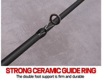 Ultra Lightweight Telescopic Baitcasting Fishing Rod – Carbon Fiber Spinning & Casting Rod with Wooden Handle