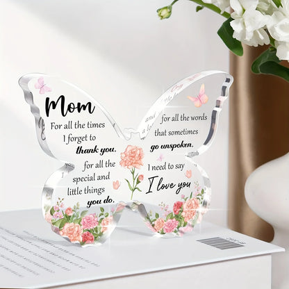Butterfly Acrylic Decoration - Gift for Mom