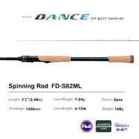 PURELURE DANCE S822H Spinning Rod – High Carbon Long Casting | Field to Peak.
