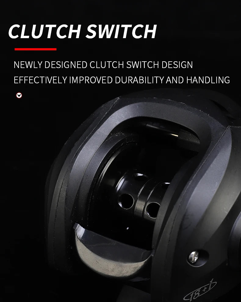 Ultra Lightweight Baitcasting Reel – High Speed Magnetic Brake Fishing Reel (12KG Max Drag)