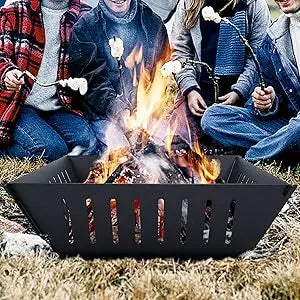 25 Inch Outdoor Fire Pit Wood Burning Campfire Pit