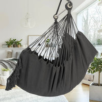 Heavy Duty Macrame Hanging Chair with Cushions