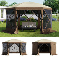 12x12 Pop Up Gazebo Screen Tent Outdoor Shelter