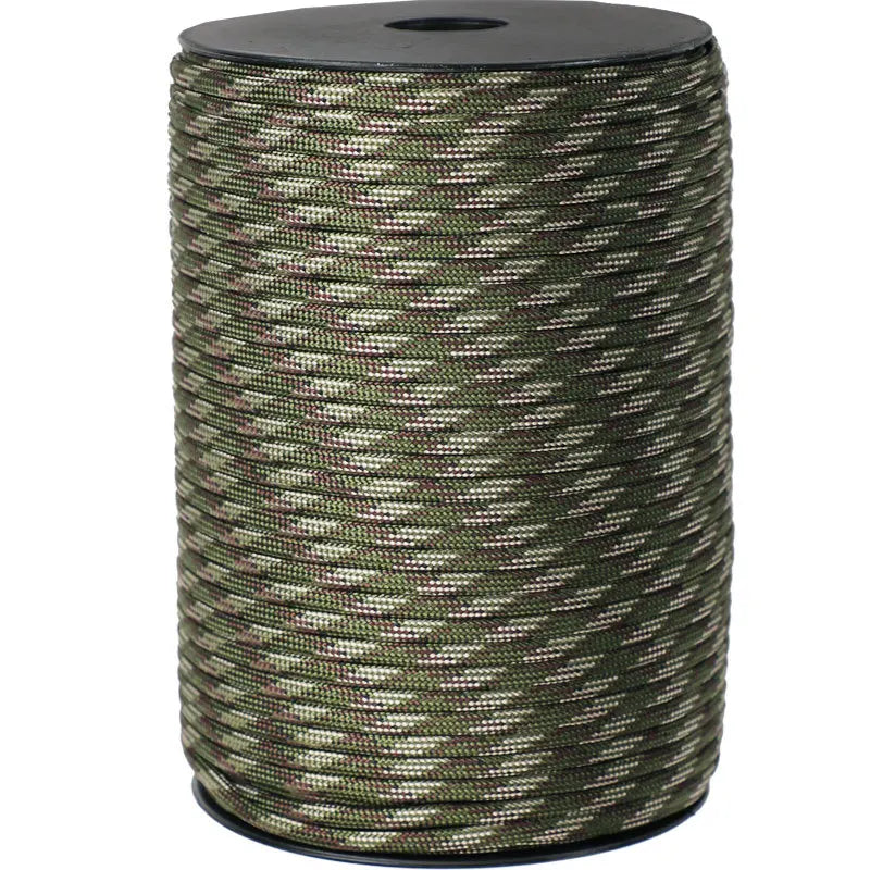 550 Military Standard 9-Core Paracord Rope 4mm for Outdoor Use