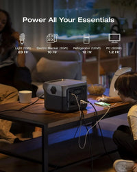 768Wh Portable Power Station with Solar Panel