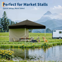 10x10 Instant Pop Up Canopy Tent with Sidewalls