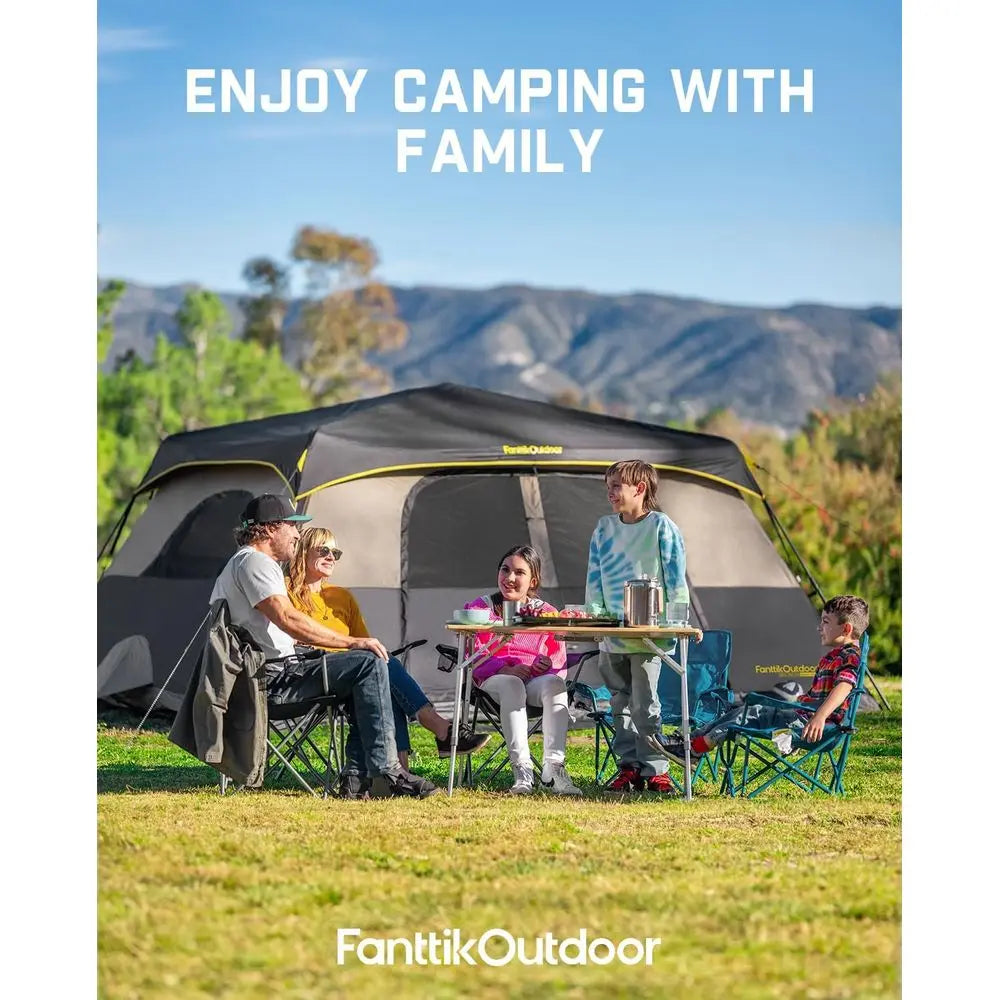 4-10 Person Waterproof Family Cabin Camping Tent