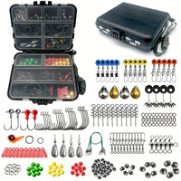 187pcs Fishing Kit – Premium Tackle Box Hooks & More | Field to Peak.