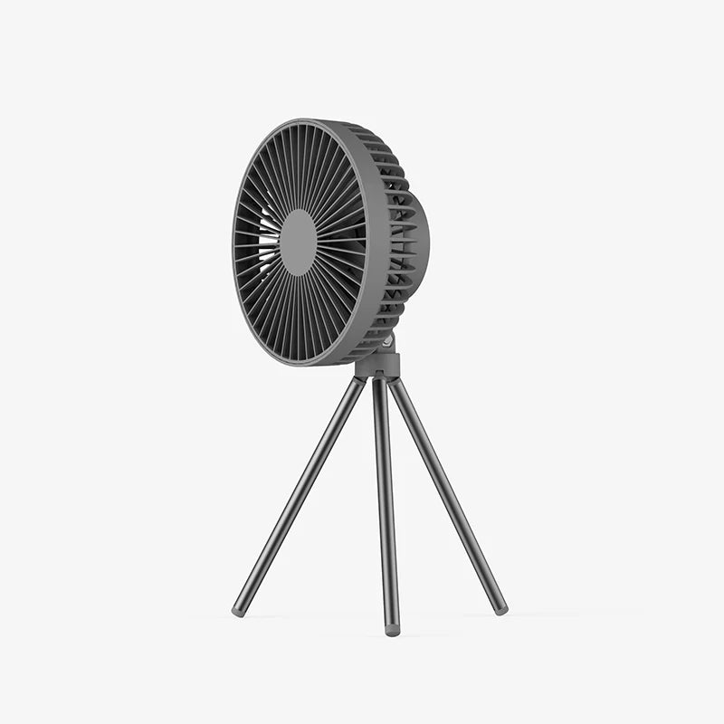 HOMEFISH Rechargeable Camping Fan – Wireless Ceiling & Desktop Fan with LED Light and Power Bank