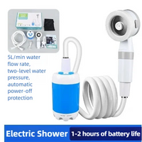 Rechargeable Portable Camping Shower Pump with Display