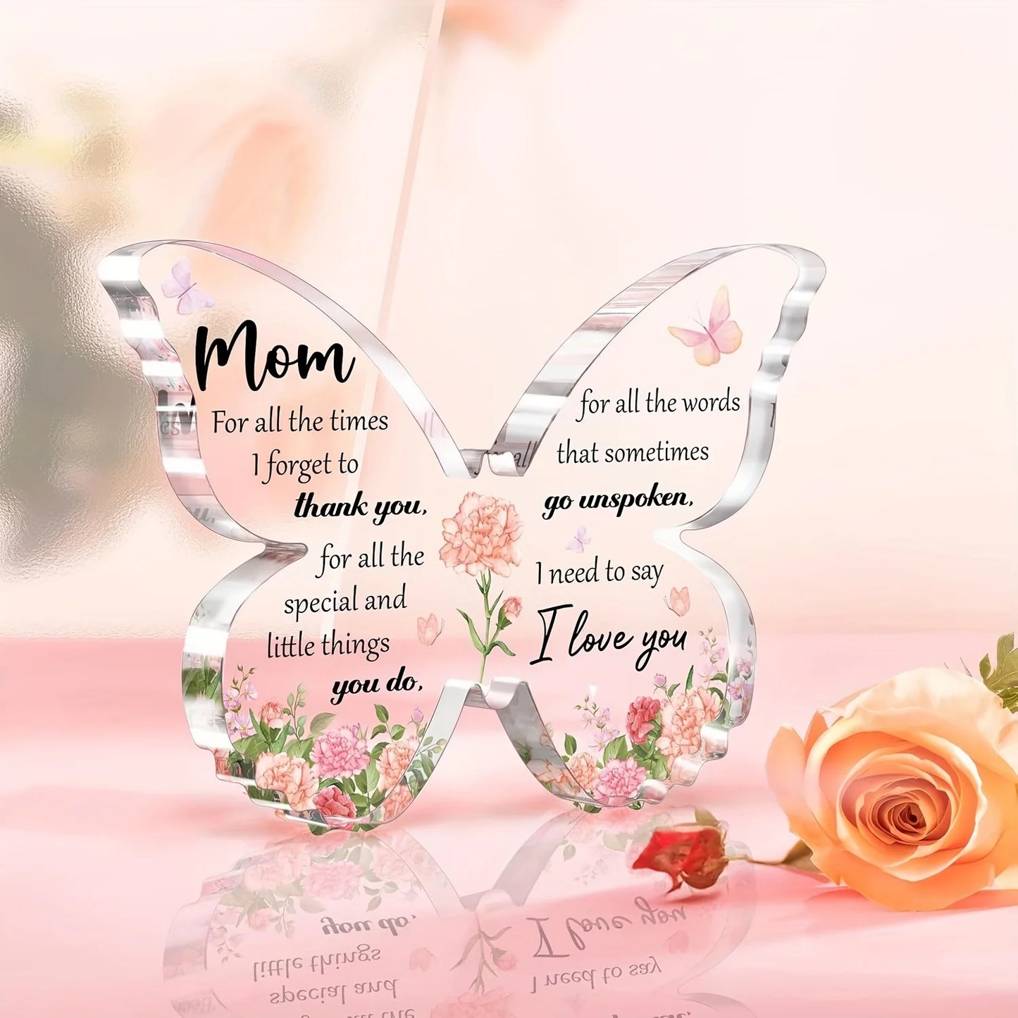 Butterfly Acrylic Decoration - Gift for Mom