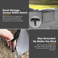 Suv Tailgate Tent For Camping Car Tent With Detachable Awning Waterproof 3000mm Uv50 210d Oxford Fits Suv Van Minivan Jeep Cuv M