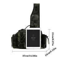 Heavy Duty Fishing Gear Shoulder Bag – Multi-Compartment Outdoor Tackle Storage Bag