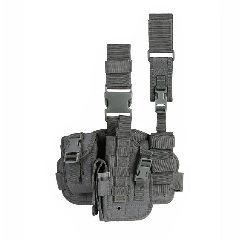Tactical Leg Gun Holster with Phone Pocket for Hunting Gear