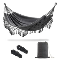 Boho Double Hammock Heavy Duty Cotton Rope Swing