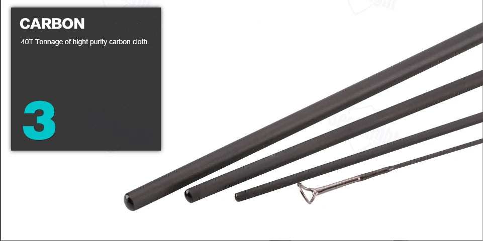 Ultra Lightweight Carbon Fiber Fly Fishing Rod – Dismountable High Performance Fishing Pole