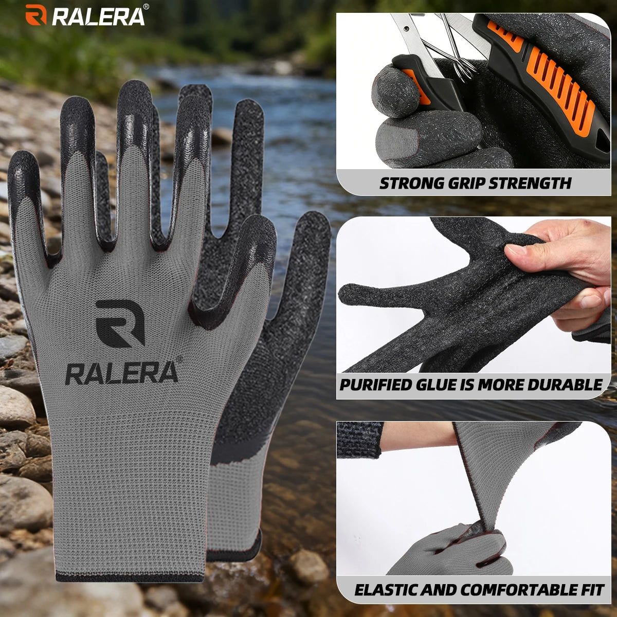 Fishing Tool Kit – Heavy Duty Fish Gripper, Pliers, Hook Remover & Knife Set for Fishing Tackle