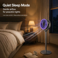 3-in-1 Portable Air Circulator Fan – 5-Speed Quiet Pedestal Stand Fan with USB-C Charging