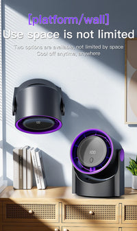 TINSOL Wireless Desktop Air Circulator Fan – Quiet Portable Fan for Desk, Wall & Ceiling Use