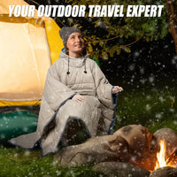 Waterproof Wearable Sleeping Bag Camping Poncho
