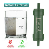 Portable Water Filter Straw for Camping & Emergency Use