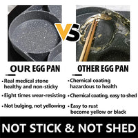 Pancake Egg Frying Pan 4 Cups Omelet Poached Egg Pan for Breakfast Divided Coating with Non Sticking Handle JT888
