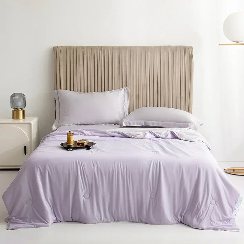 Cooling Blanket for Hot Sleepers – Double Sided Lightweight Summer Quilt, Soft Breathable Air Condition Comforter