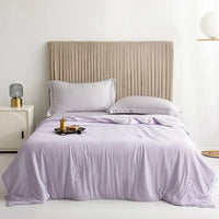 Cooling Blanket for Hot Sleepers – Double Sided Lightweight Summer Quilt, Soft Breathable Air Condition Comforter