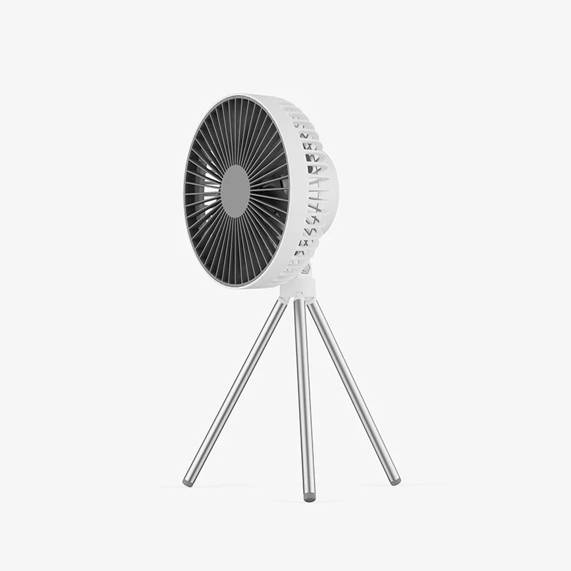 HOMEFISH Rechargeable Camping Fan – Wireless Ceiling & Desktop Fan with LED Light and Power Bank