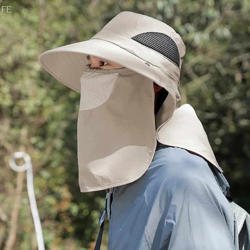 UV Protection Fishing & Hiking Hat – Outdoor Bucket Hat with Neck Flap for Men & Women