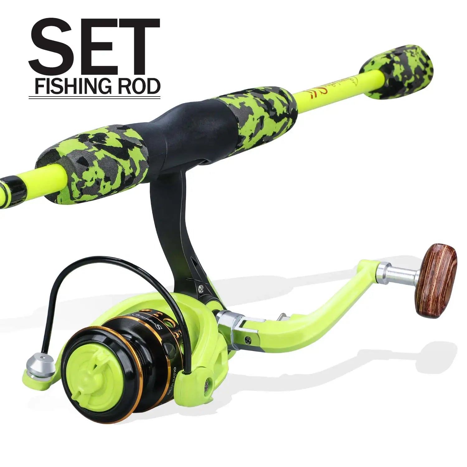 Heavy Duty Carbon Fiber Fishing Rod Combo – Portable Spinning Rod & Reel Set with Accessories