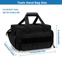 Heavy Duty Multi-Pocket Tool Bag – Wide Opening Outdoor Storage Bag for Tools & Gear