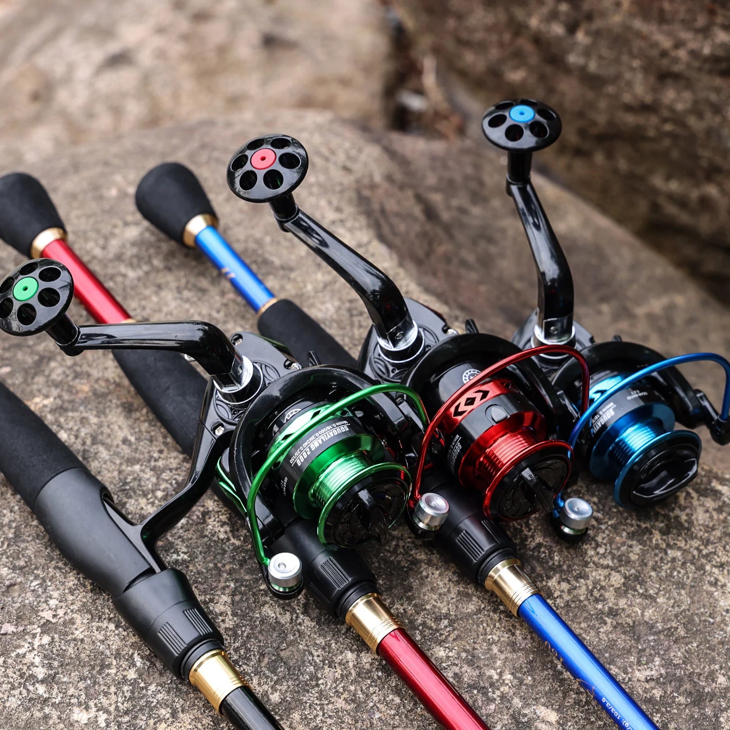 Heavy Duty Carbon Fiber Spinning Fishing Combo – Rod, Reel, Line & Accessories Set