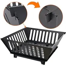 25 Inch Outdoor Fire Pit Wood Burning Campfire Pit