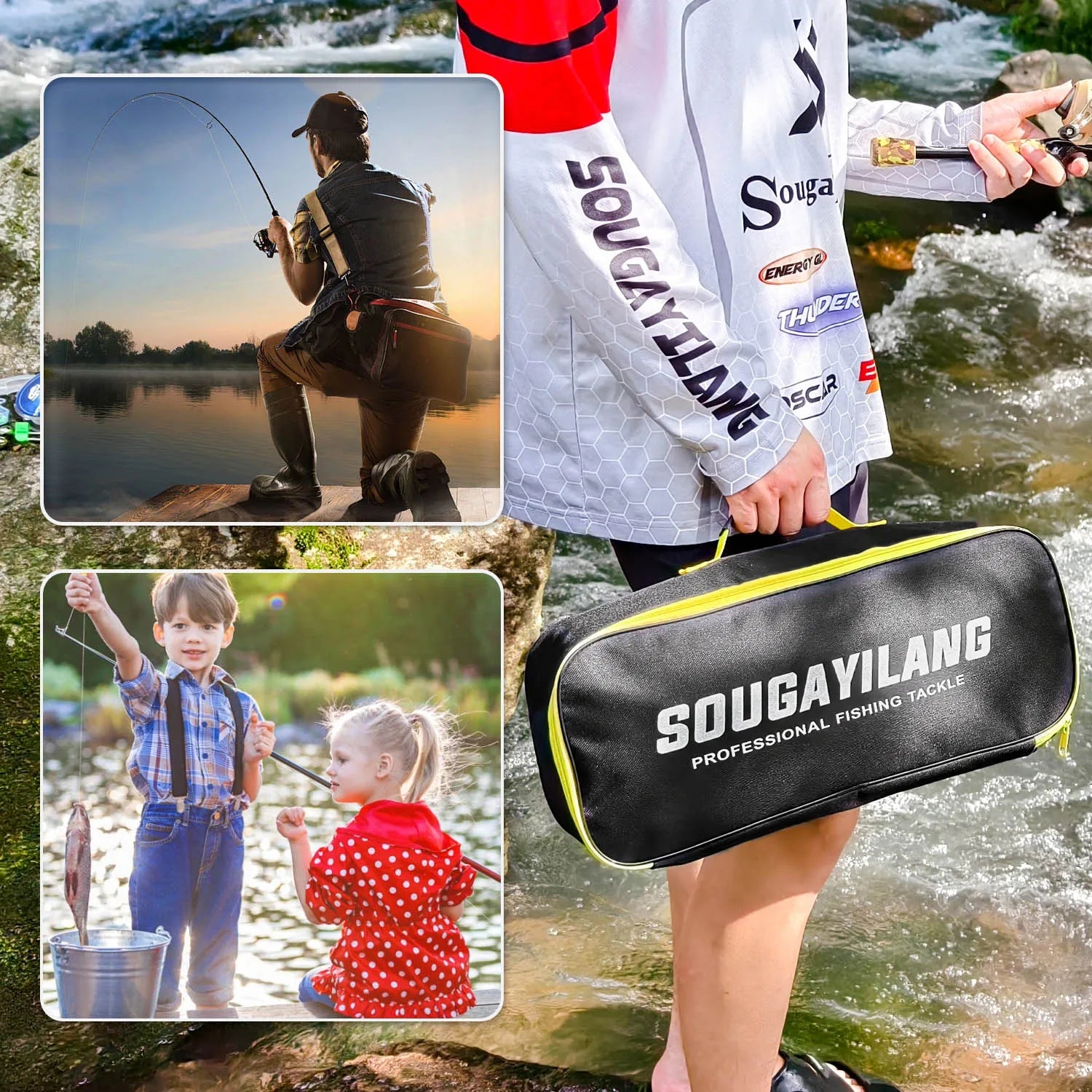 Deluxe Fishing Tackle Box Tool Kit – Ultimate Live Bait Action Fishing Set