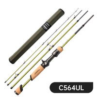 Ultra Lightweight BFS Fishing Rod – 4 Section Carbon Fiber Trout & Bass Fishing Rod