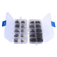 Heavy Duty Fishing Hooks Set – High Carbon Steel Barbed Hooks for Saltwater & Freshwater Fishing