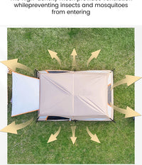 Upgraded 4 Season Camping Tent 3-12 Person Waterproof Windproof Double Layer 2 Room Family Outdoor Backpacking Equipment