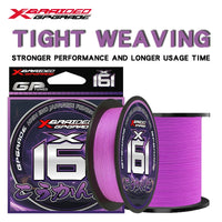 YGKPE X16 16-Strand Braided Fishing Line - Purple 100-500M | Field to Peak.