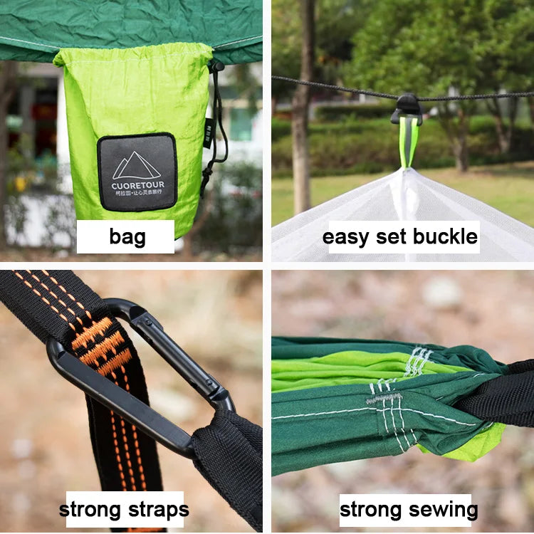 Camping Hammock with Mosquito Net for Outdoor Travel