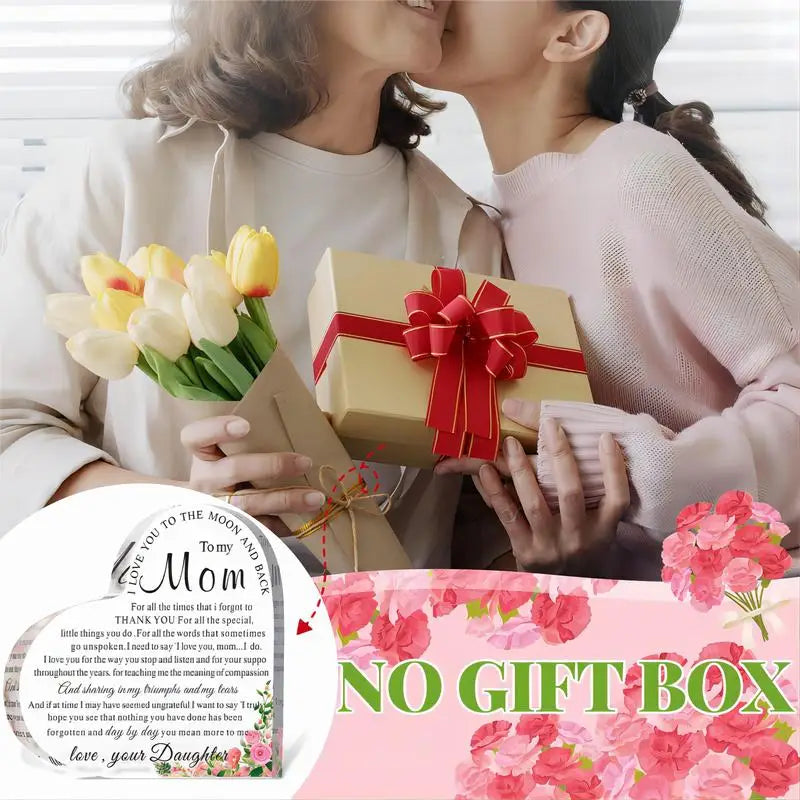 Heart Acrylic Keepsake - Gift for Mom