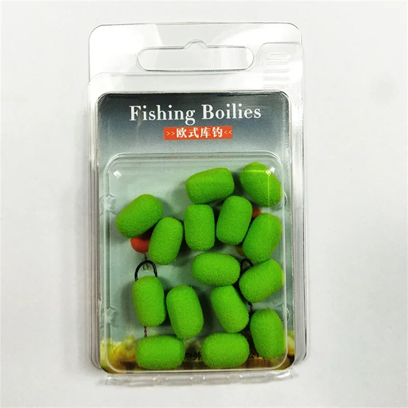 Floating Boilies Carp Fishing Bait Set – High Buoyancy Hair Rig Fishing Baits (15PCS)
