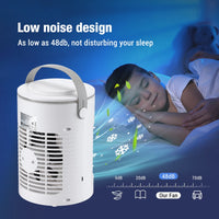 Small Space Air Conditioning for Home Rechargeable Portable Summer Desktop Air Cooler Spray Fan Moist Clean Air for Office Room
