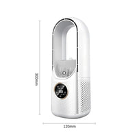 Portable Mini Air Cooler Fan – USB Bladeless Cooling Fan with 6 Speeds & Timer