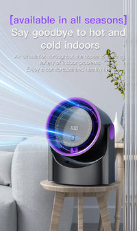 TINSOL Wireless Desktop Air Circulator Fan – Quiet Portable Fan for Desk, Wall & Ceiling Use